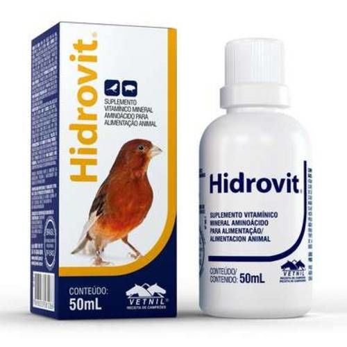 Suplemento Vetnil Hidrovit 50 Ml Pra Aves e Suínos