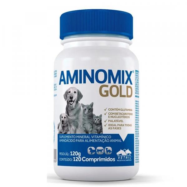 Suplemento Vitamínico Aminomix Gold-120 Comprimidos - Vetnil