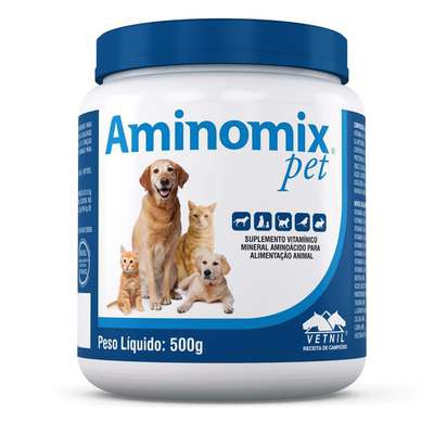 Suplemento Vitamínico Aminomix Pet em Pó - 500g - Vetnil