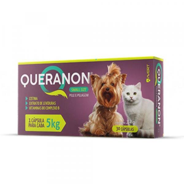 Suplemento Vitamínico Avert Queranon Small Size para Cães e Gatos 30 Cápsulas