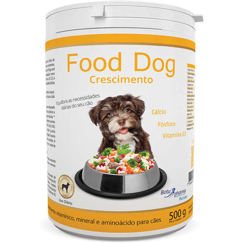 Tudo sobre 'Suplemento Vitaminico Food Dog Crescimento 500 Gr Val 02/21'