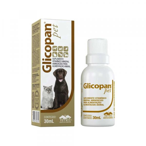 Suplemento Vitamínico Glicopan Pet 30Ml - Vetnil