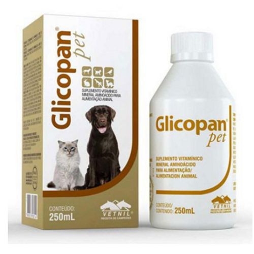 Suplemento Vitamínico Glicopan Pet 250ml - Vetnil