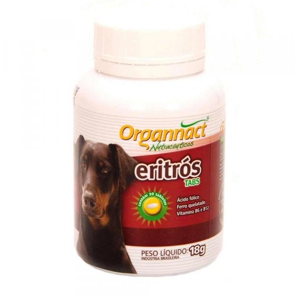 Suplemento Vitamínico Organnact Eritrós Tabs - 18 G