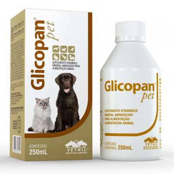 Suplemento Vitamínico Vetnil Glicopan Pet 250 Ml Gotas