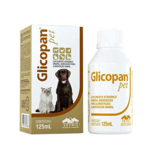 Suplemento Vitamínico Vetnil Glicopan Pet em Gotas - 125 Ml