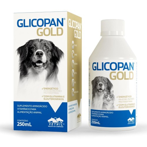 Suplemento Vitamínico Vetnil Glicopan Pet Gotas 250 Ml
