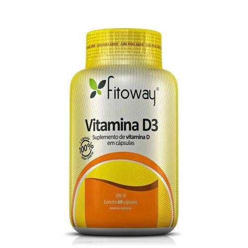 Suplementon de Vitamina D3 200 Ui - 60 Cáps Fitoway