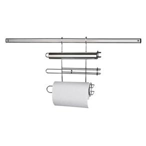 Suporte para Cozinha Euro Home Kit Copa Aço Cromado e Inox - 2 Peças