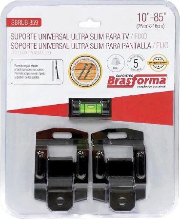 Suporte Universal ULTRA SLIM para TV/FIXO 10-85 - SBRUB859 - Brasforma