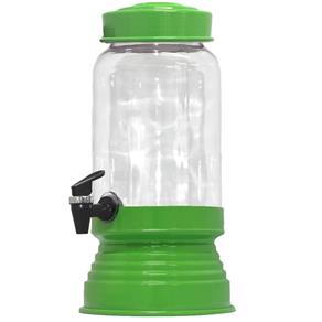 Suqueira de Vidro com Dispenser 3250ml - Verde
