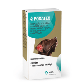 Suspensão Otológica para Cães POSATEX 17,5ml (15g)