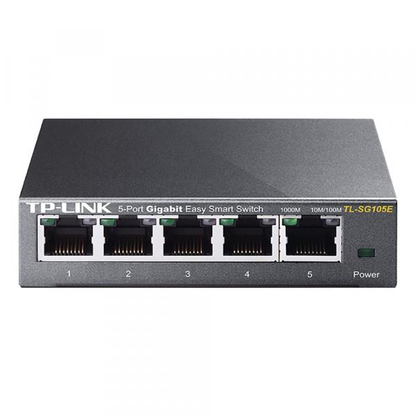 Switch 5 Portas Easy Smart TP-Link TL-SG105E Gigabit