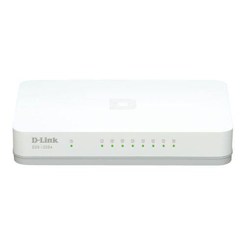 Switch 8 Portas D-link Dgs-1008a Gigabit 10/ 100/ 1000 Mbps