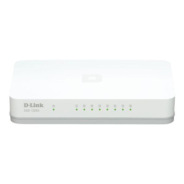 Switch 8 Portas D-Link DGS-1008A Gigabit 10/ 100/ 1000 Mbps