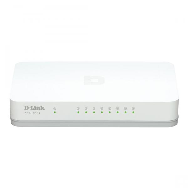 Switch 8 Portas Gigabit 10/100/1000Mbps DGS-1008A - D-Link