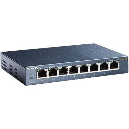 Switch 8 Portas Gigabit de Mesa 10/100/1000 Mbps Tl-sg108