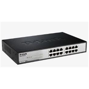 Switch D-link 16 Portas Gigabit-ethernet 10/100mbps Desktop/rackmount +qos +dlinkgreen - Dgs-1016c