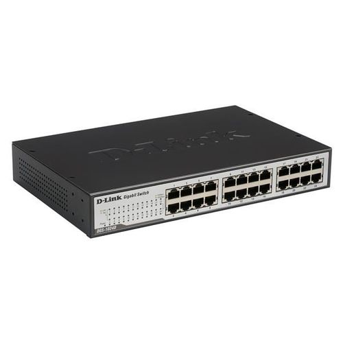 Switch D-link 24 Portas Fast-ethernet 10/100/1000mbps + Qos - Dgs-1024d