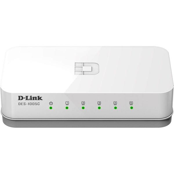 Switch D-Link 5 Portas Fast Ethernet DES-1005C