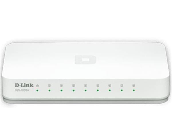 Switch D-link 8 Portas Fast 10/100mbps - Des-1008c