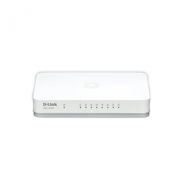 Switch D-Link 8 Portas Gigabit 10/100/1000 Mbps - DGS-1008A