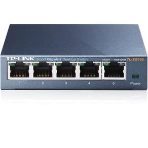 Switch de Mesa 5 Portas Gigabit 10/100/1000 TL-SG105 - TP-Link