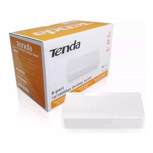 Switch Ethernet 10/100Mbps Desktop com 8 Portas S108 Tenda