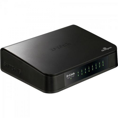 Switch Fast 16 Portas 100Mbps Preto D-Link DES-1016A