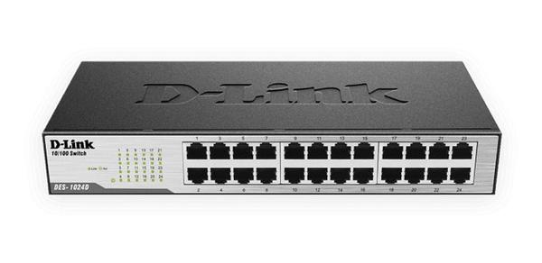 Switch Fast-Ethernet 24 Portas DES-1024D - D-Link