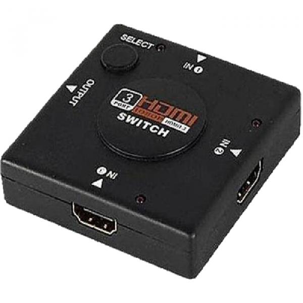 Switch Hdmi 3 Portas 1080p - Navegação Eletrônicos
