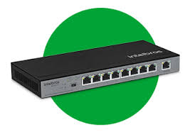 Switch Intelbras Sf 900 com 9 Portas Fast Ethernet com 8 Portas Poe+