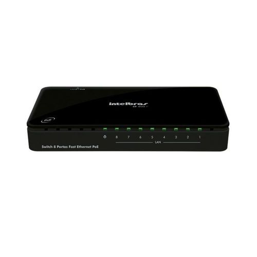 Switch Intelbras Sf800q+ 8 Portas 10/100 Mbps Fast Ethernet - 4760020