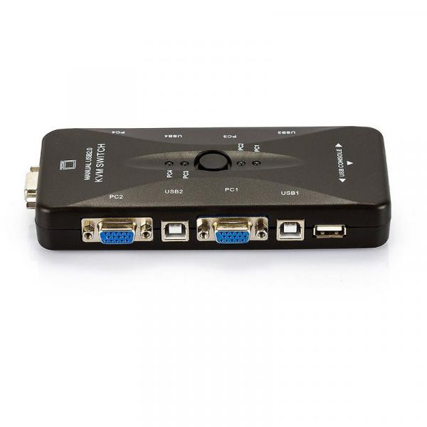 Switch KVM USB 4 Portas VGA - USB 2.0 - Outras