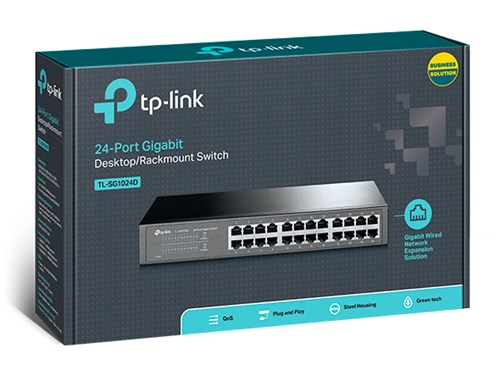 Switch Tp-Link 24 Portas 10/100/1000Mbps Gigabit TL-SG1024D