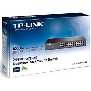 Switch Tp-Link 24 Portas Gigabit (Tl-Sg1024d Br)