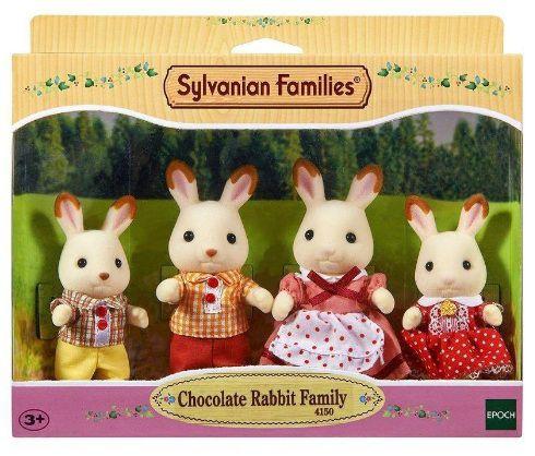 Sylvanian Families - Família Coelhos Chocolate - Epoch