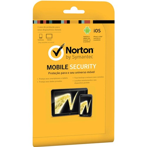 Tudo sobre 'Symantec Norton Mobile Security 3.0 1 Usuario Card'