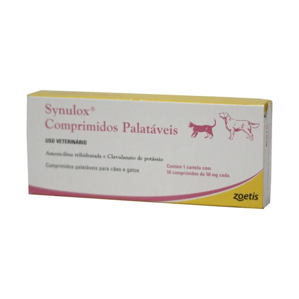 Synulox 50mg C/ 10 Comprimidos - Zoetis