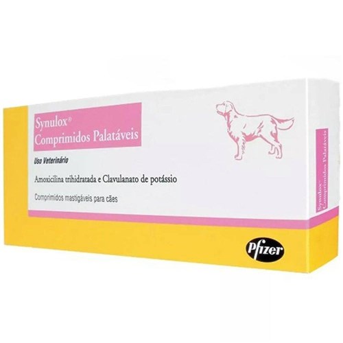 Synulox Zoetis 50mg - 10 Comprimidos