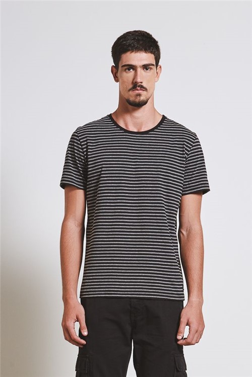 T-shirt Color Stripes Cinza G