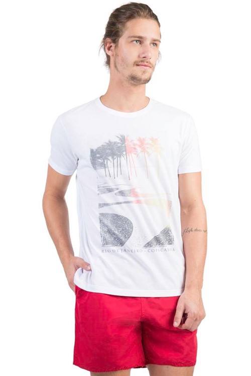 T-Shirt Estampada Branco BRANCO/GG