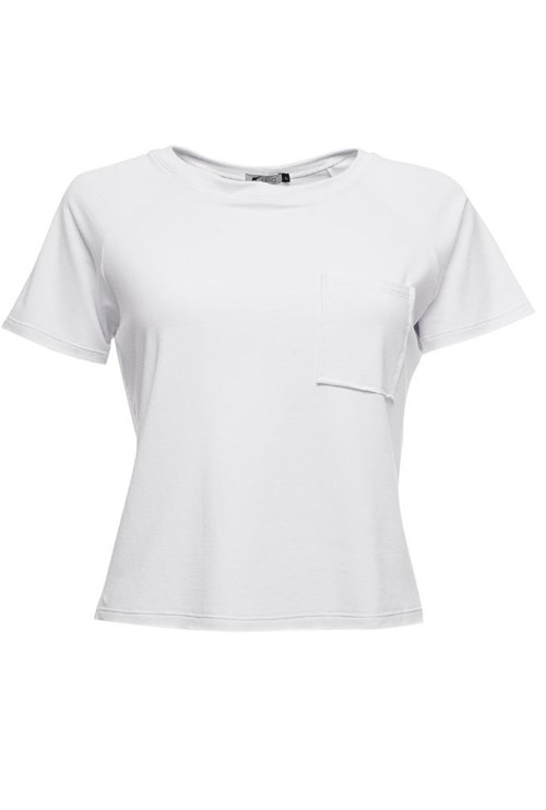 T-Shirt Moletinho Branca (P, Branco)