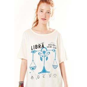 T-Shirt Silk Libra Off White - M