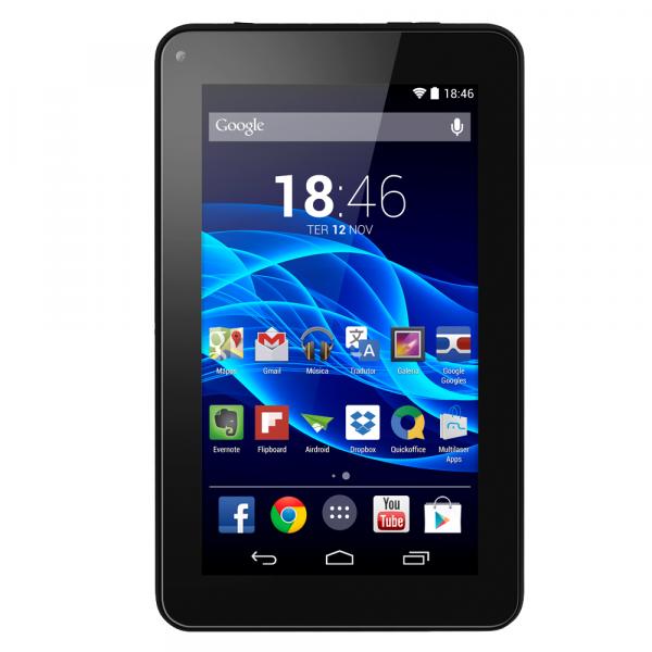 Tablet 7" Android 4.4 Quad Core Supra Preto NB199 Multilaser