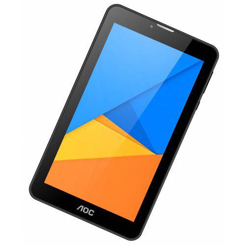 Tablet Aoc A724g 8gb 7 Polegadas 3g Wi-fi Android 5.1.1 Intel Quad Core 1.2 Ghz 2 Câmeras