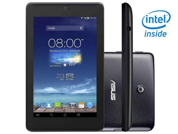 Tudo sobre 'Tablet Asus Fonepad 7 8GB 7 3G Wi-Fi Android 4.2 - Intel Atom Câm. 5MP Frontal 1.2MP Função Celular'