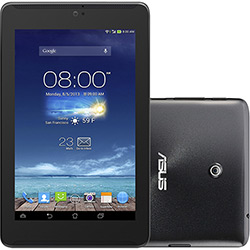 Tablet Asus Fonepad 7 8GB Wi-Fi + 3G Tela IPS WXGA 7" Android 4.2 com Processador Intel Atom 2560 Dual Core 1.6 GHz - Preto