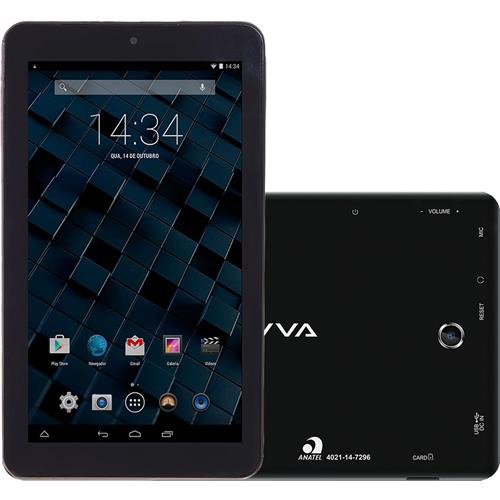 Tablet Bravva BV-Quad 8GB Wi-Fi Tela 7" Android 5.0 Processador Quad Core 1.3GHz Preto - Bravva