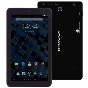 Tablet Bravva BV-Quad com Tela 7", 8GB, Wi-Fi, Câmera 2MP, Suporte à Modem 3G, GPS, Bluetooth, Android 5.0 e Processador Quad Core 1.3GHz - Preto